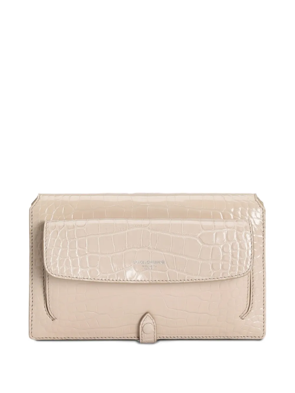 Dolce & Gabbana Borsa a tracolla in alligatore - Toni neutri