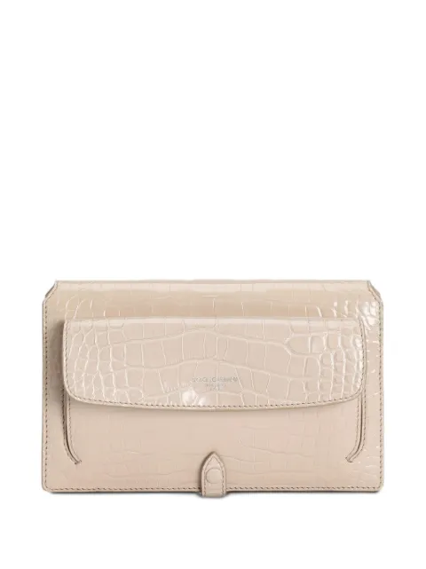 Dolce & Gabbana bandolera mini de piel de caimán