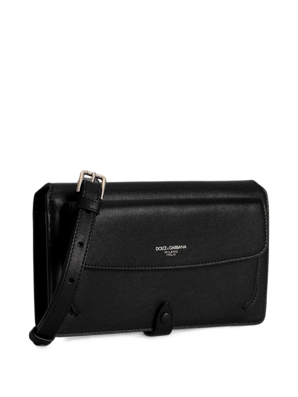 Dolce & Gabbana calfskin crossbody mini bag Zwart