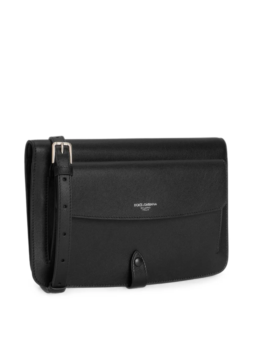 Dolce & Gabbana Kalfsleren clutch Zwart