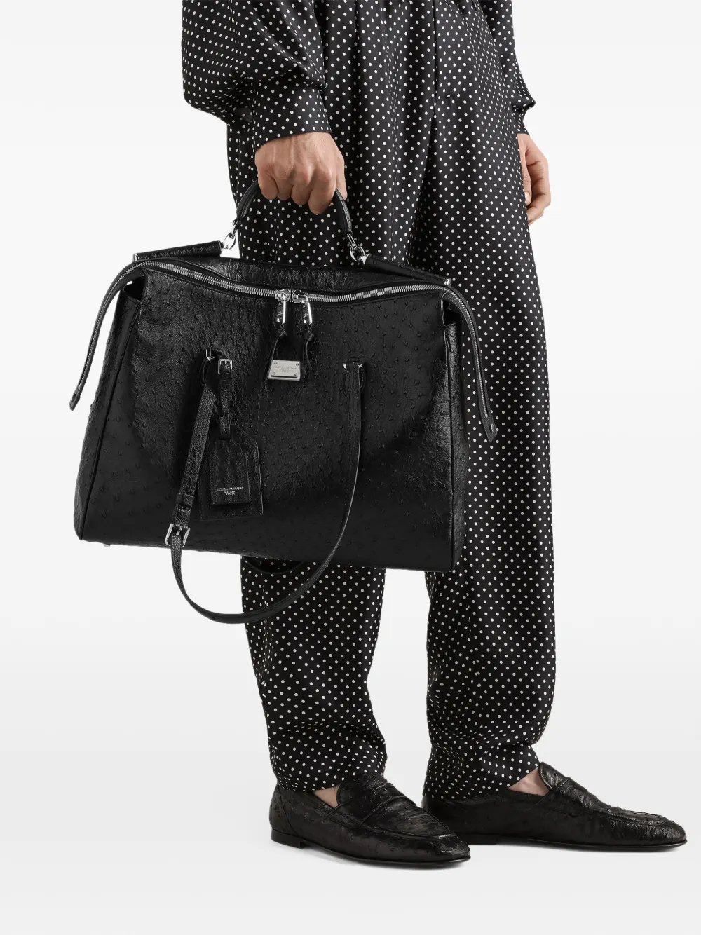 Dolce & Gabbana Vittoria handbag in leather Zwart