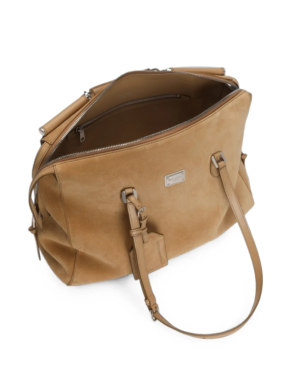 Dolce & Gabbana Vittoria leren handtas met split Beige