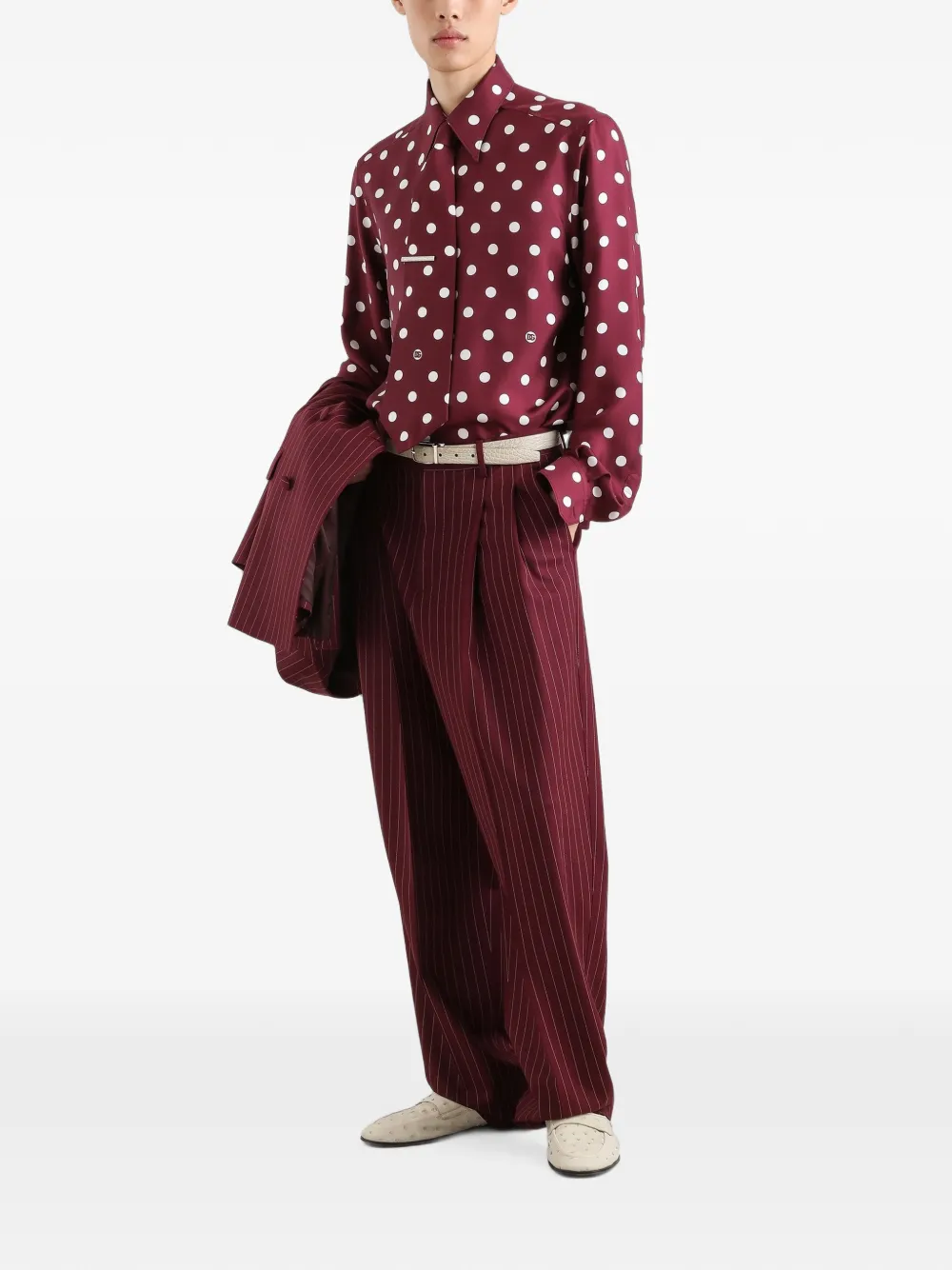 Dolce & Gabbana Overhemd met stippen Rood