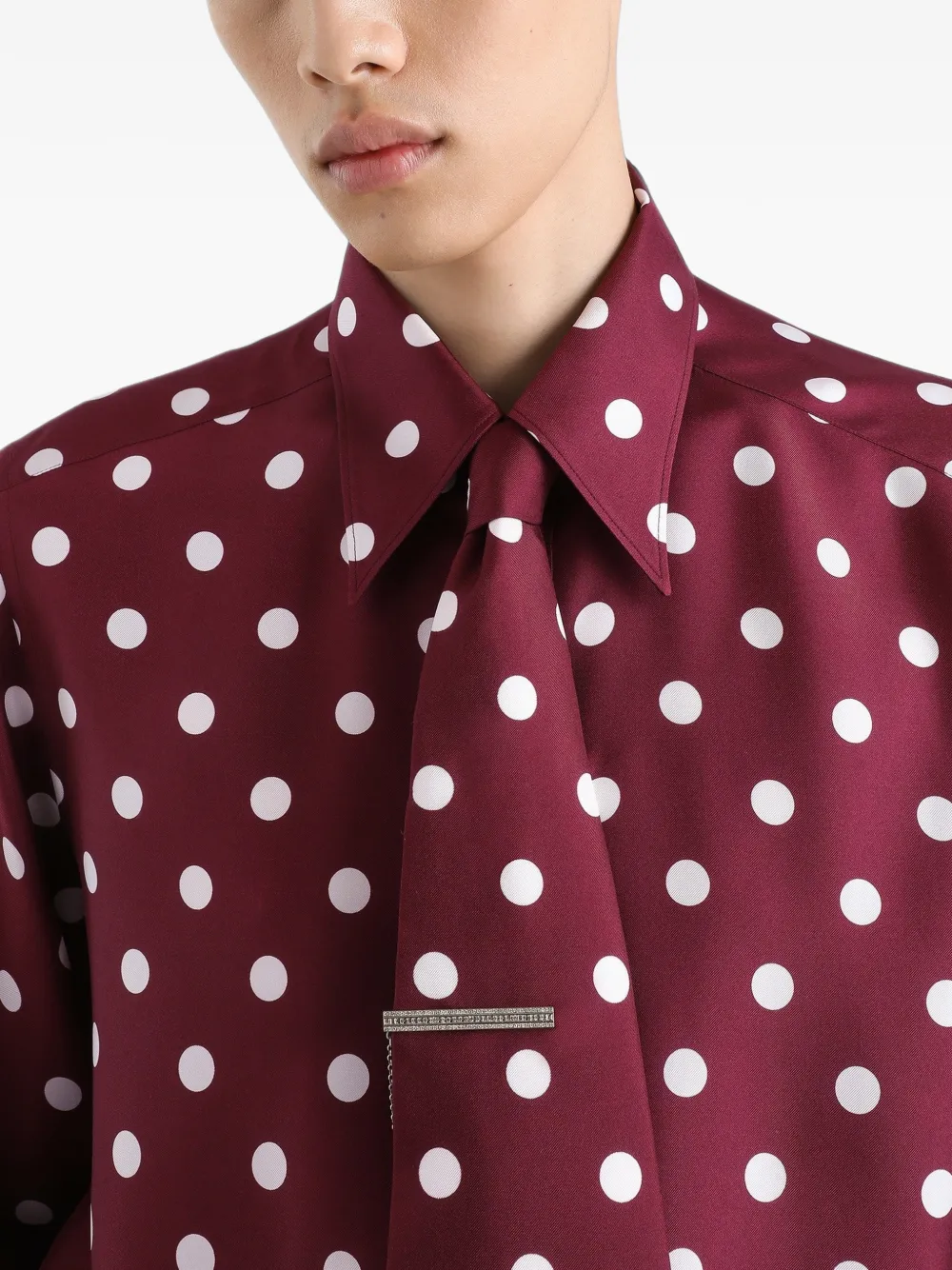 Dolce & Gabbana Overhemd met stippen Rood