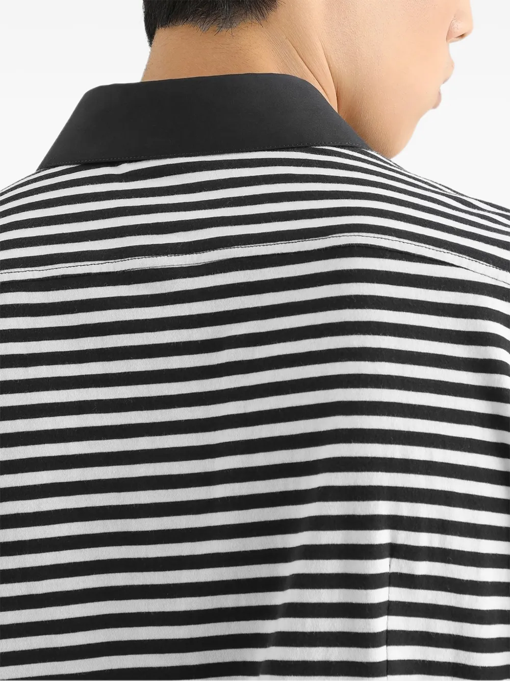 Dolce & Gabbana Gestreept jersey overhemd Zwart