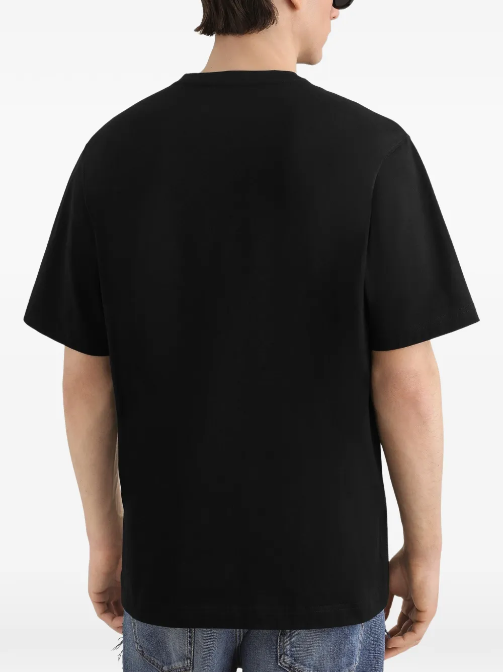 Dolce & Gabbana Katoenen T-shirt met logo Zwart
