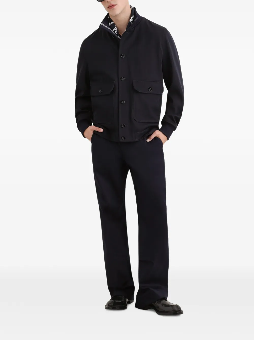 Dolce & Gabbana Wollen jack Blauw