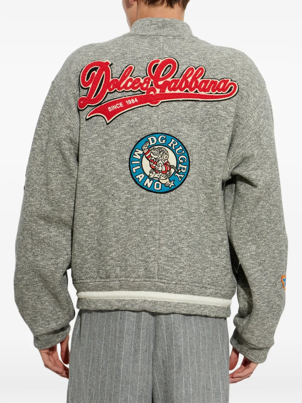 Dolce & Gabbana Fleece bomberjack Grijs