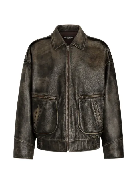Dolce & Gabbana bull leather jacket