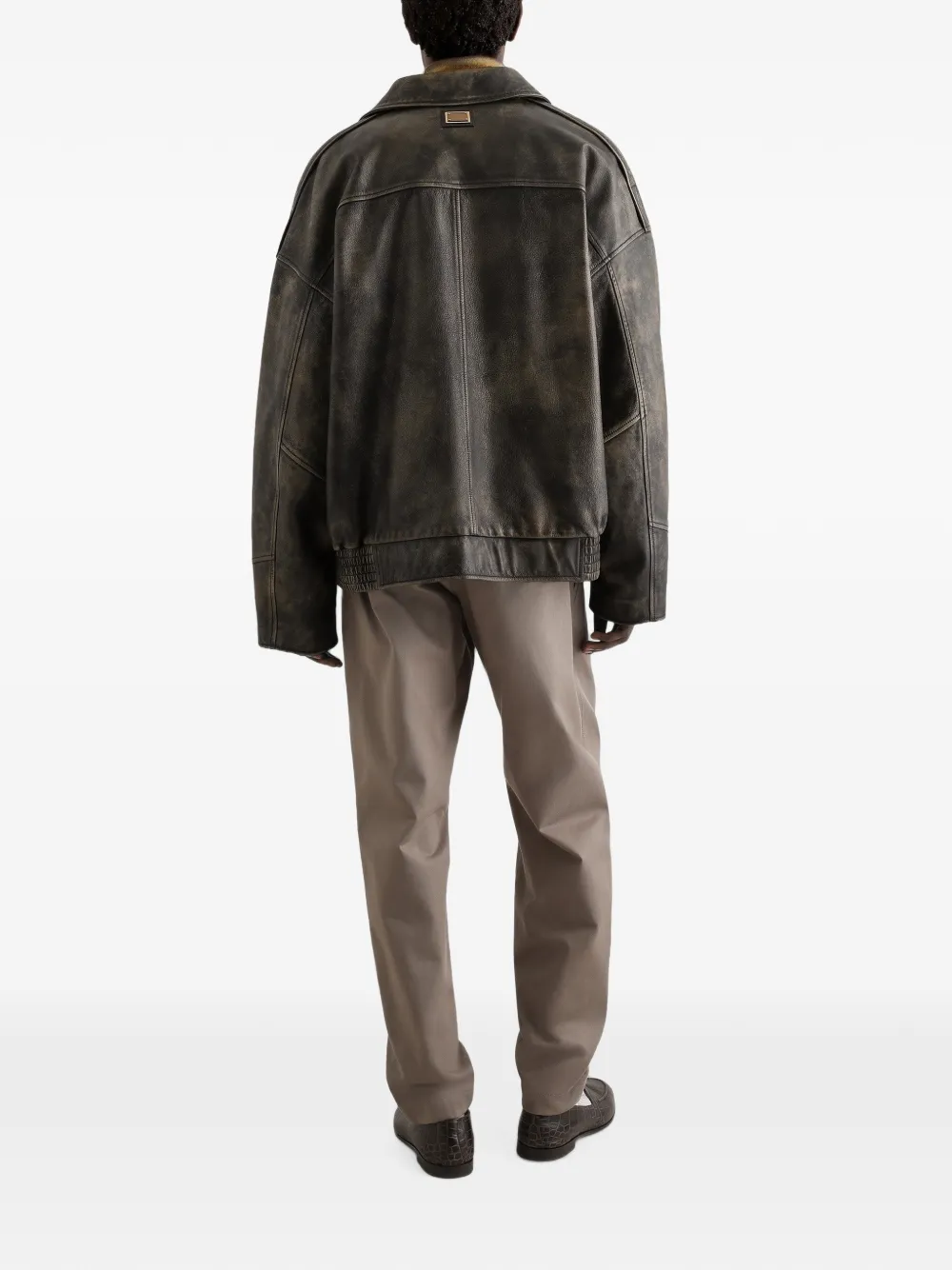Dolce & Gabbana Jack van stierenleer Bruin