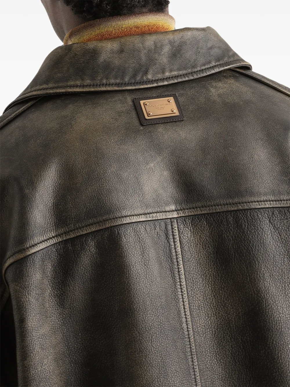 Dolce & Gabbana Jack van stierenleer Bruin