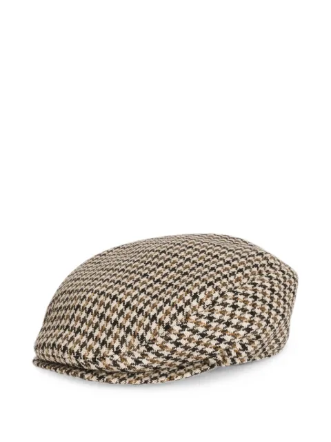 Dolce & Gabbana gorra de lana con motivo pied de poule