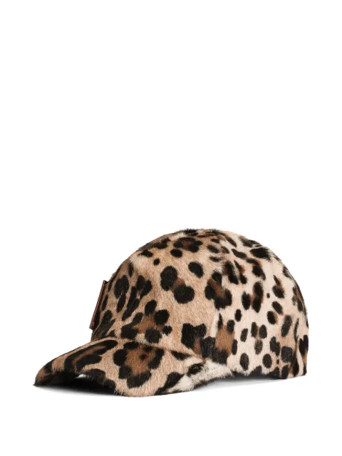 Dolce & Gabbana Baseballkappe mit Leopardenmuster