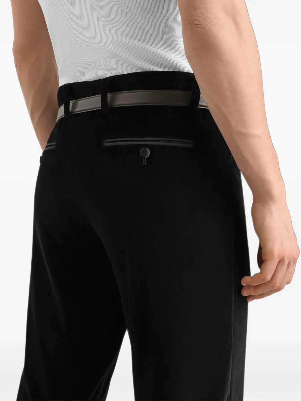 Dolce & Gabbana velvet trousers Zwart