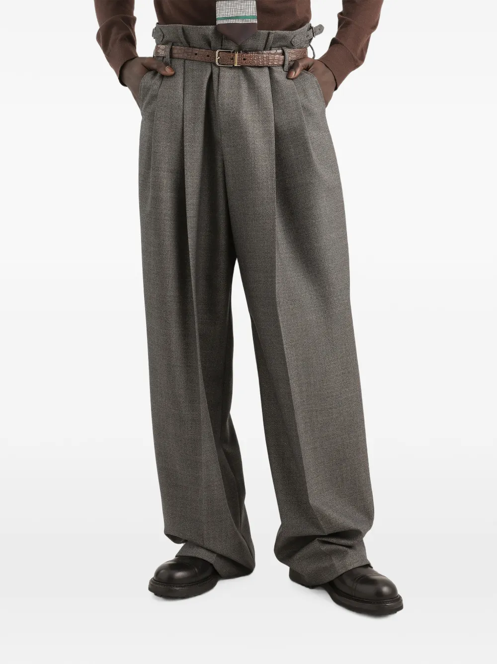 Dolce & Gabbana virgin wool trousers Grijs