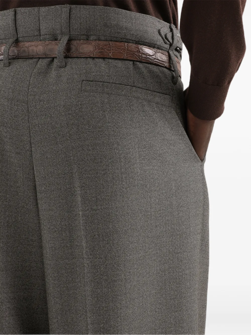 Dolce & Gabbana virgin wool trousers Grijs