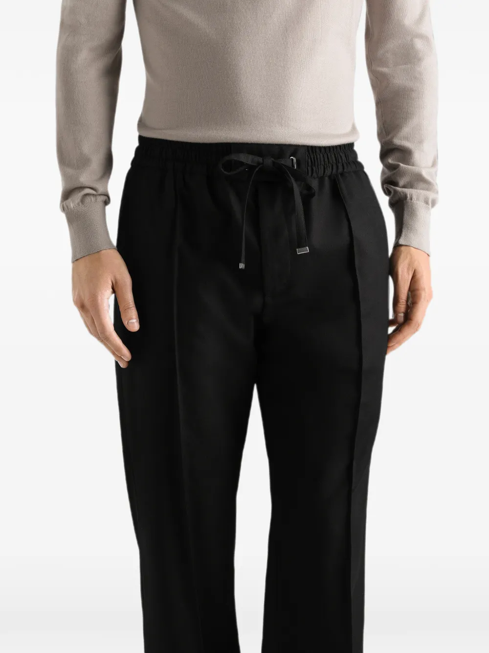 Dolce & Gabbana Flanellen joggingbroek Zwart