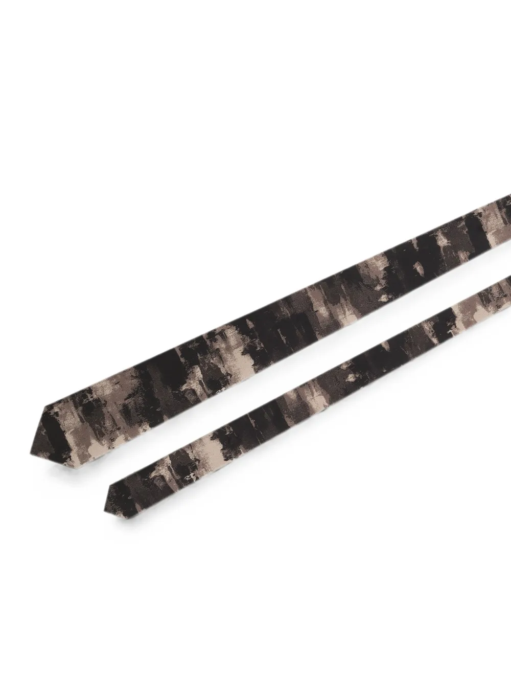 Dolce & Gabbana Stropdas van twill met abstracte print Zwart