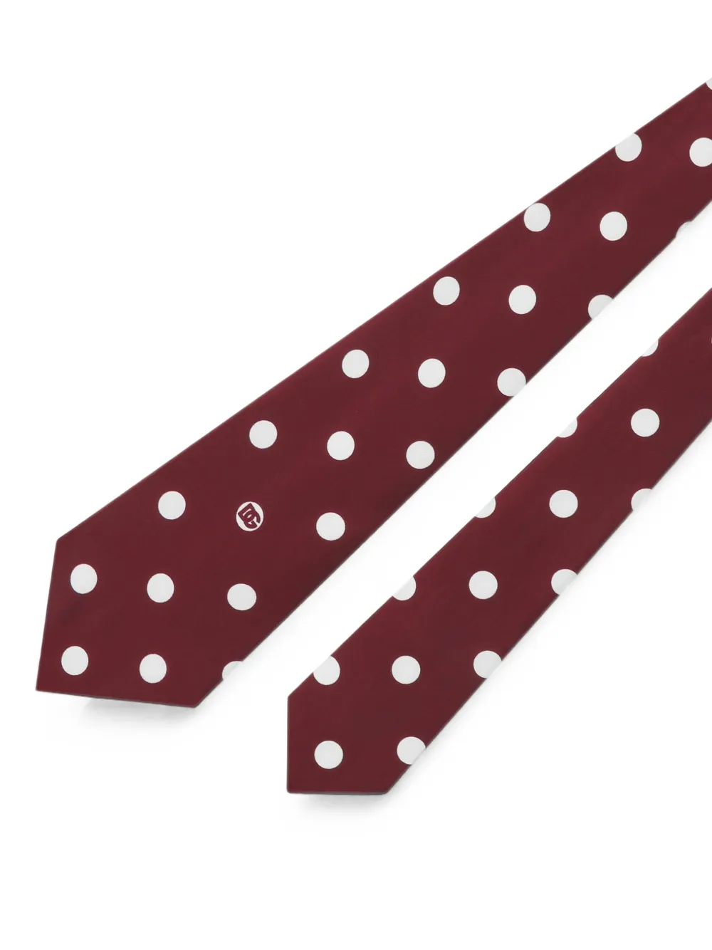 Dolce & Gabbana Zijden twill stropdas met stippen Rood