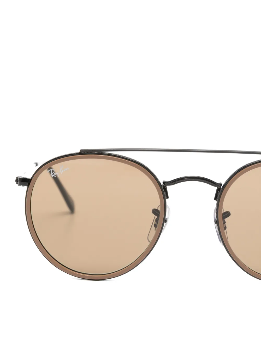 Ray-Ban Zonnebril met rond montuur Bruin