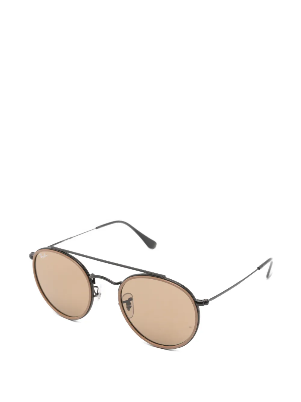 Ray-Ban Zonnebril met rond montuur Bruin