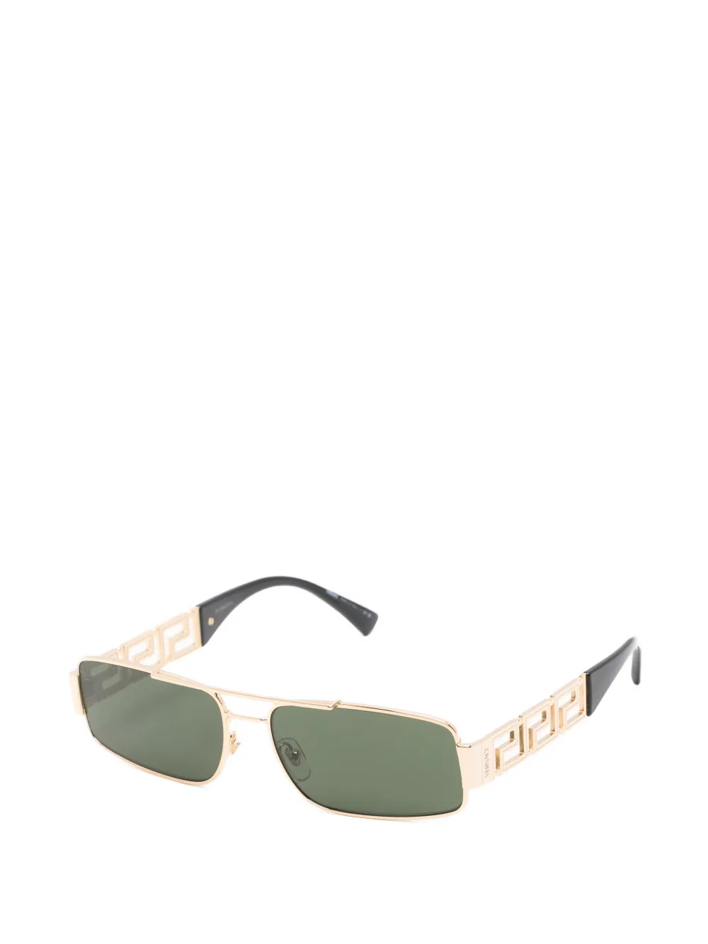 Versace Eyewear Zonnebril met rechthoekig montuur Goud