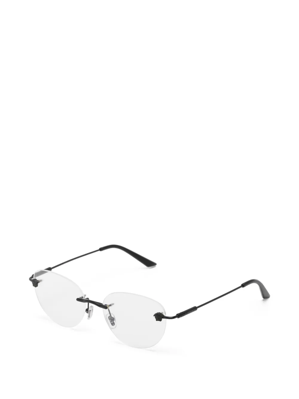 Versace Eyewear Medusa bril met randloos montuur Zwart