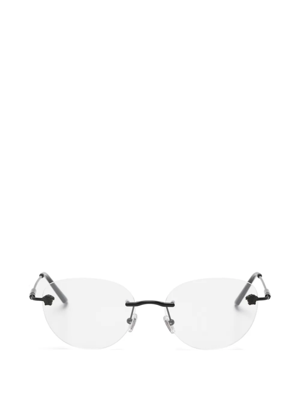 Versace Eyewear Occhiali Medusa con montatura a giorno - Nero