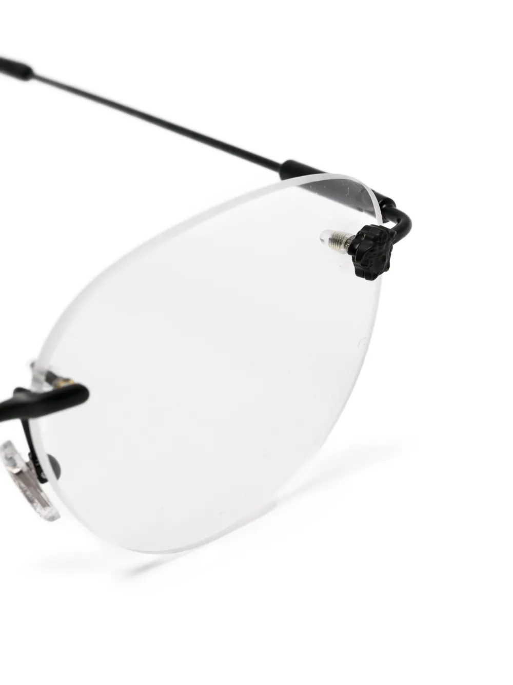 Versace Eyewear Medusa bril met randloos montuur Zwart