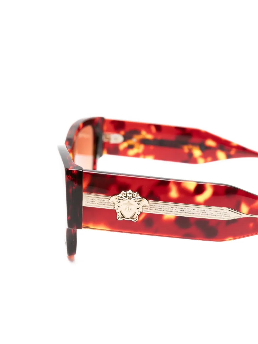 Versace Eyewear Medusa zonnebril met schildpadschild-design Bruin