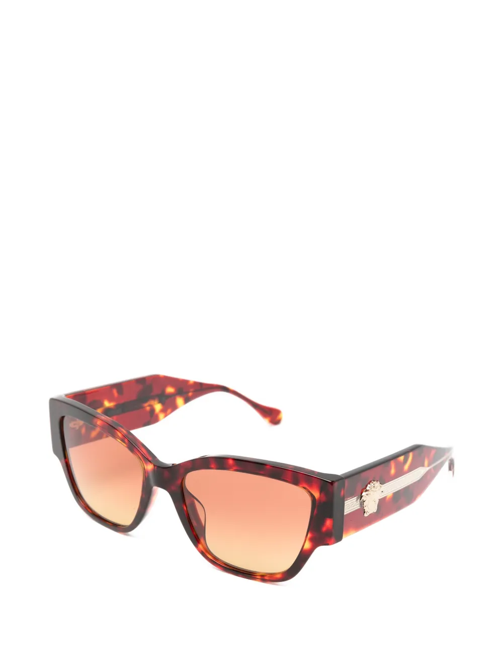 Versace Eyewear Medusa zonnebril met schildpadschild-design Bruin