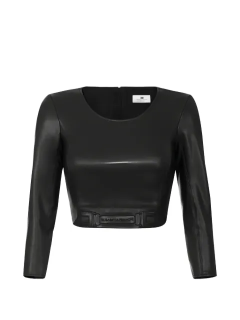 Elisabetta Franchi top with embossed logo
