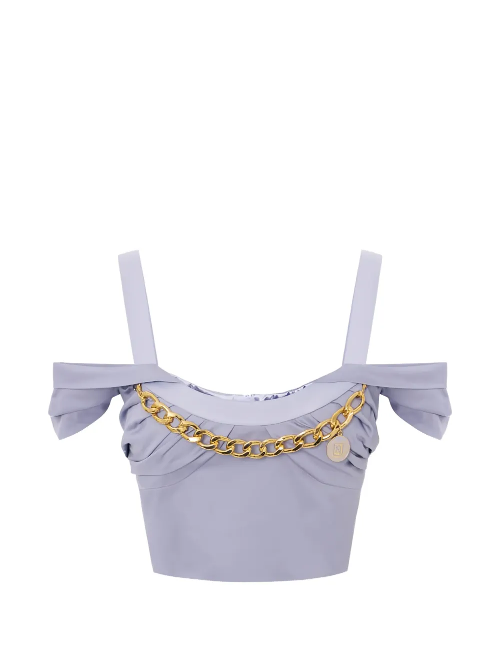 Elisabetta Franchi off-shoulder top - Violett