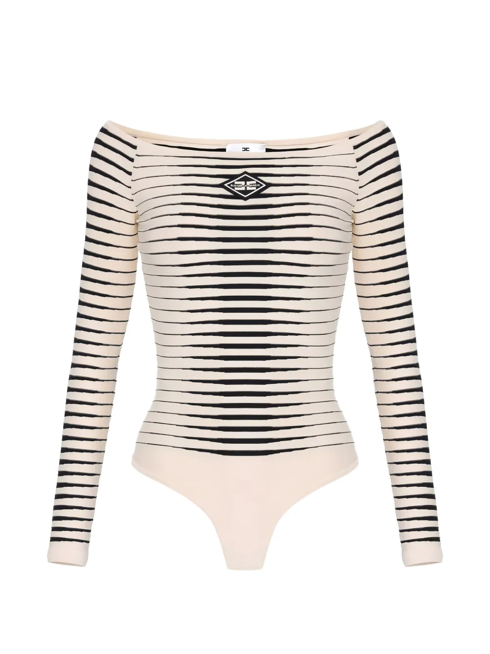 Elisabetta Franchi off-the-shoulder bodysuit - Toni neutri