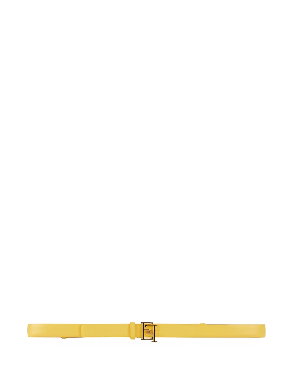 Elisabetta Franchi logo-buckle leather belt - Giallo