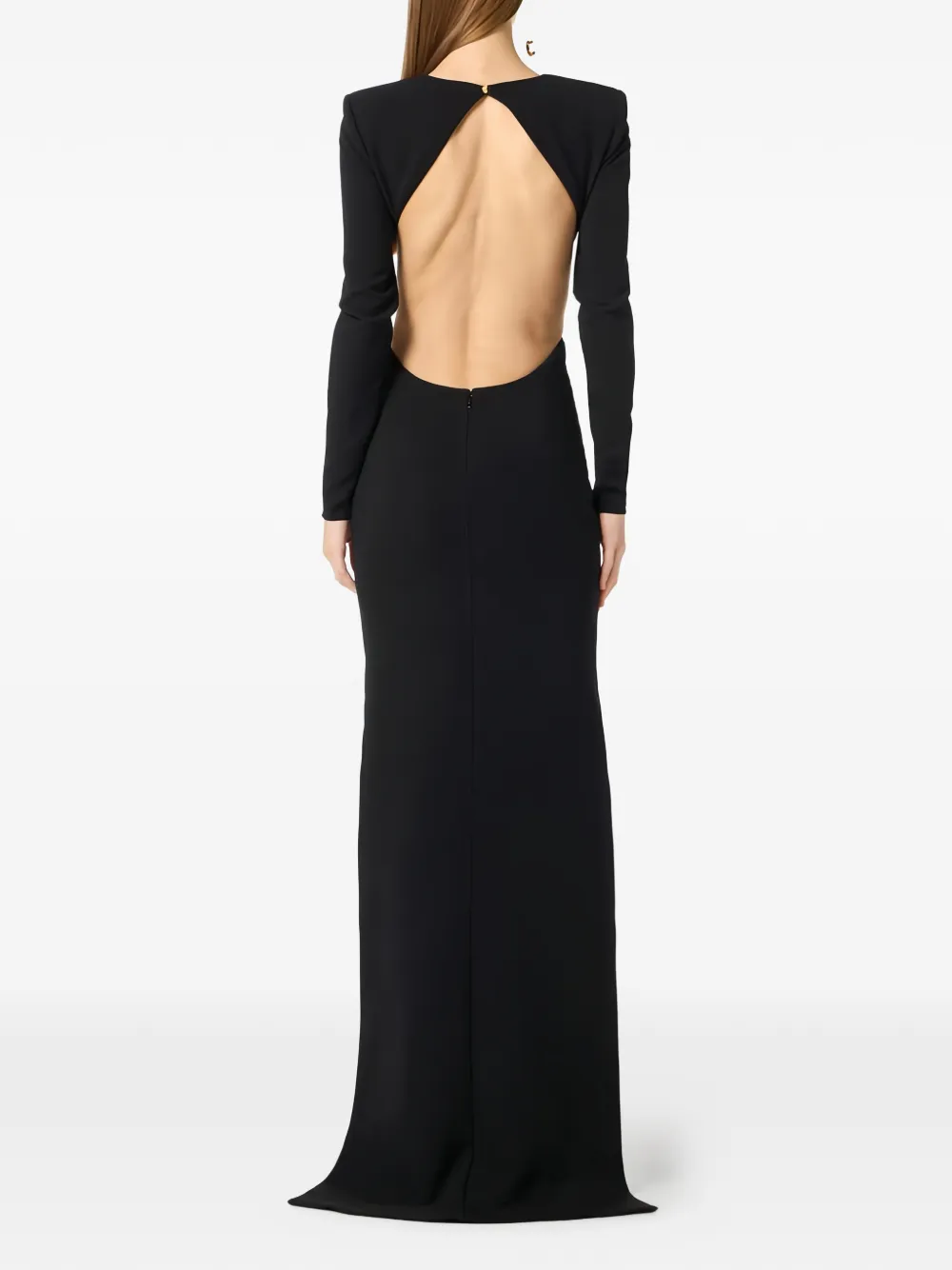 Elisabetta Franchi Asymmetrische jurk met uitgesneden details Zwart