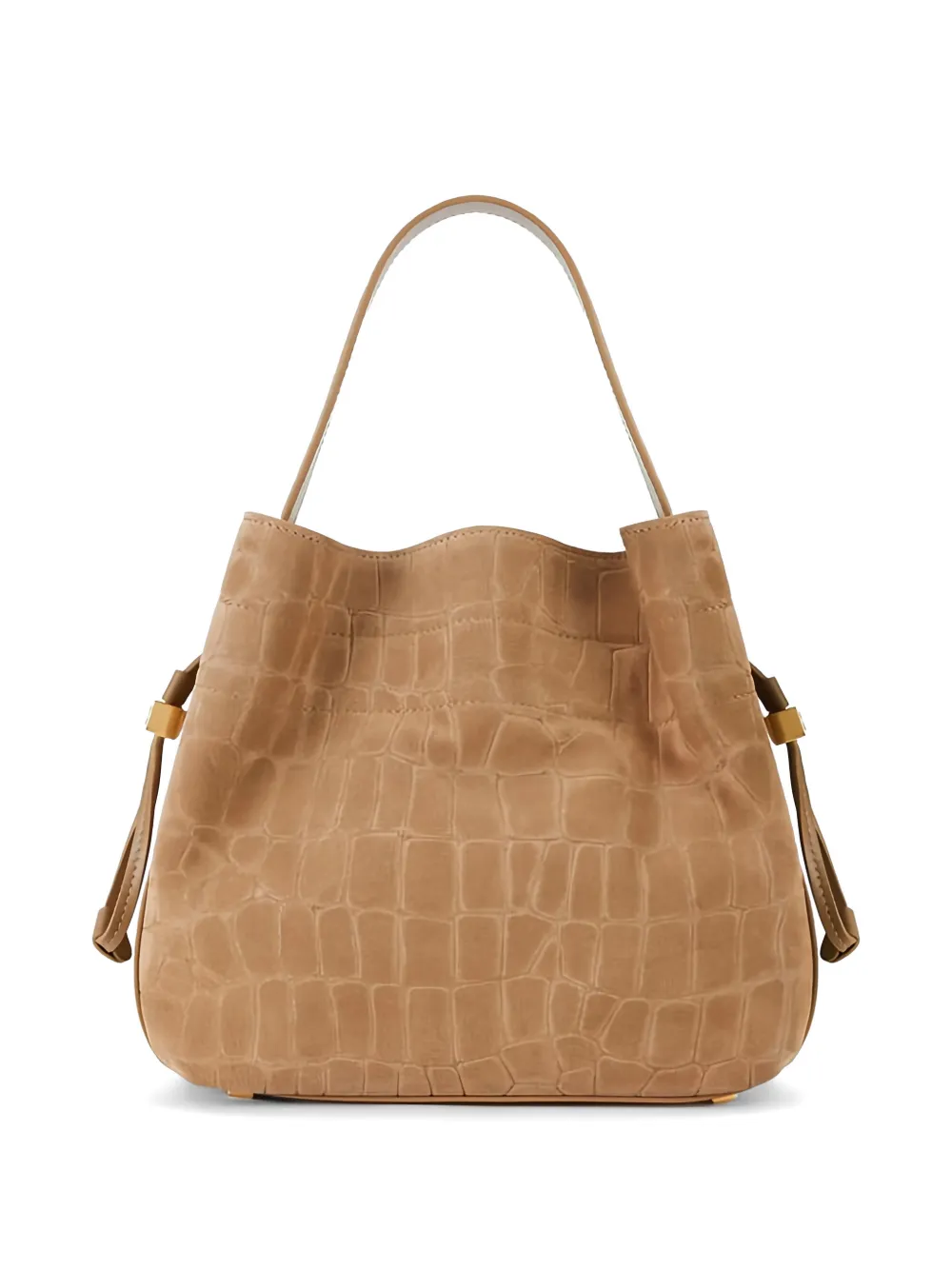 Elisabetta Franchi crocodile-effect tote bag - Marrone