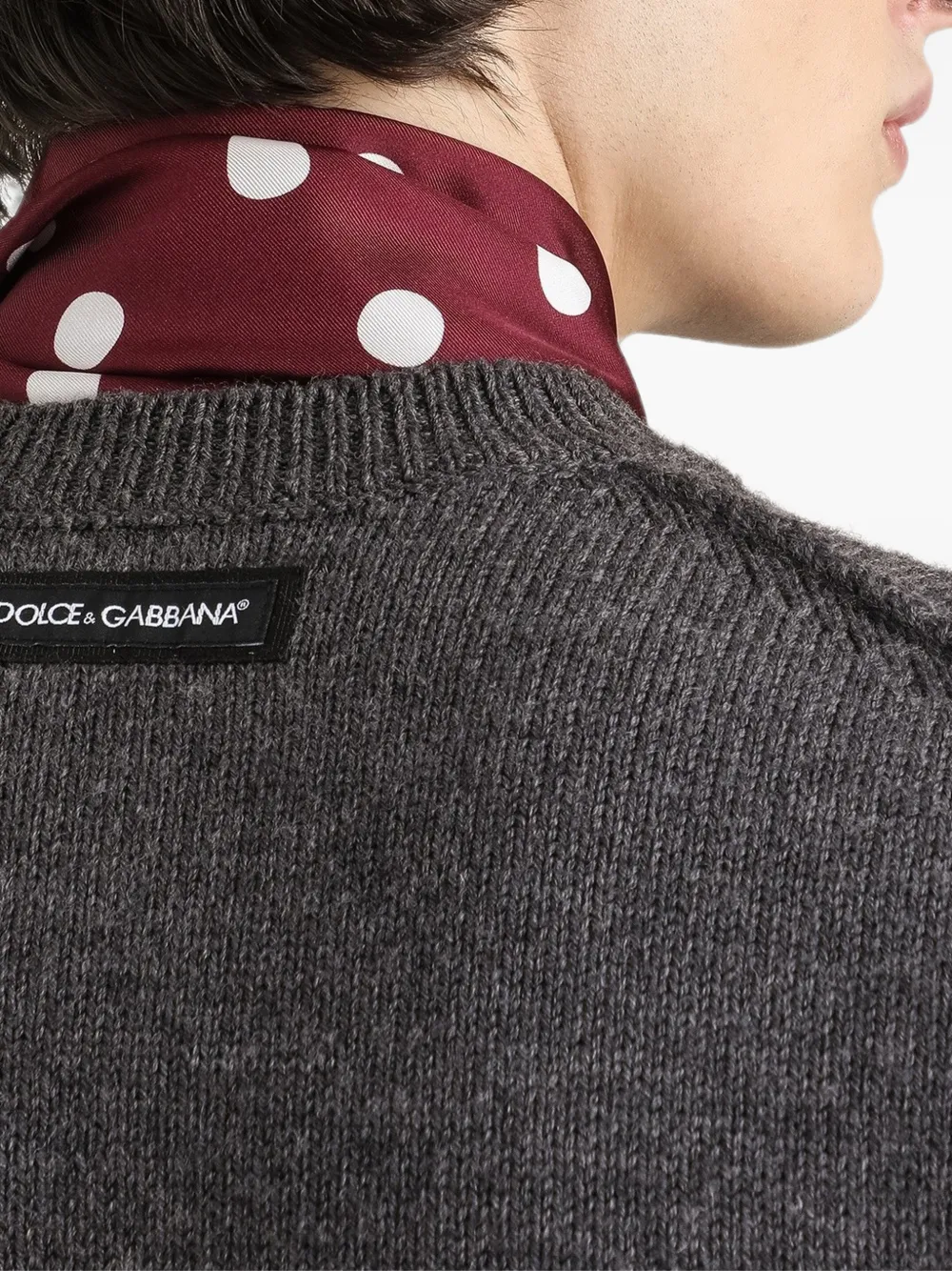 Dolce & Gabbana Trui van scheerwol Grijs