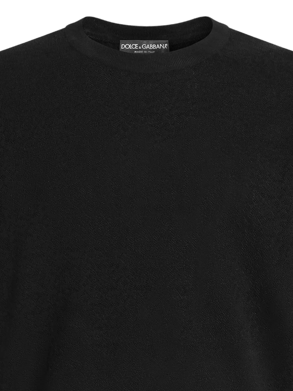 Dolce & Gabbana Zijden trui met stippen Zwart