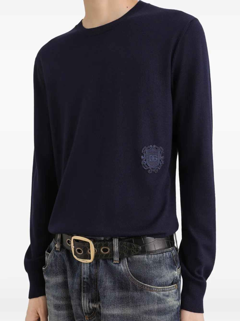 Dolce & Gabbana Trui van scheerwol Blauw