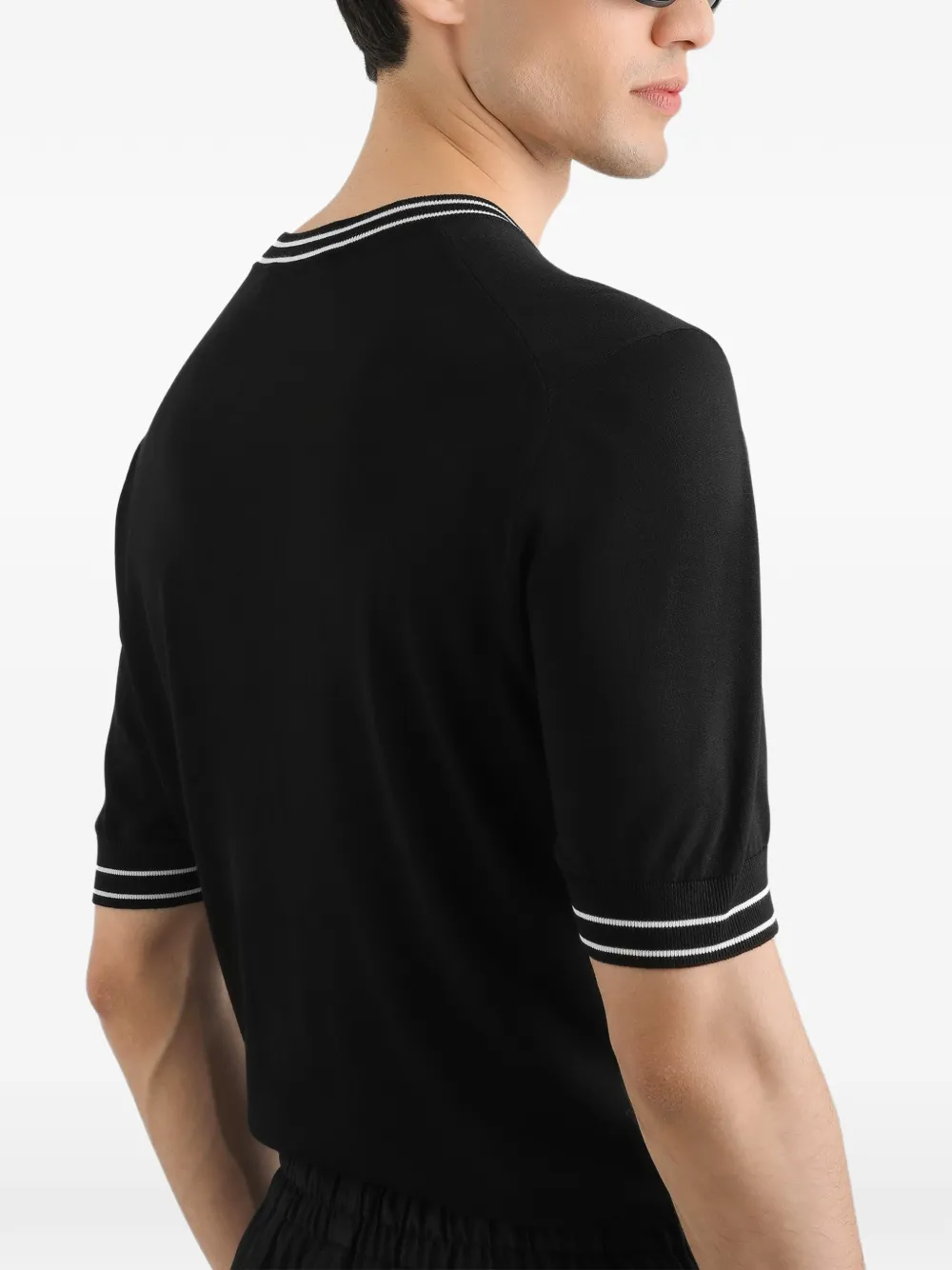 Dolce & Gabbana Zijden pullover Zwart