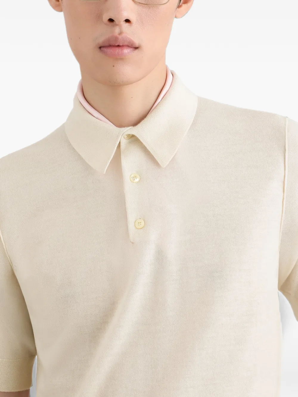 Dolce & Gabbana Kasjmier poloshirt Wit