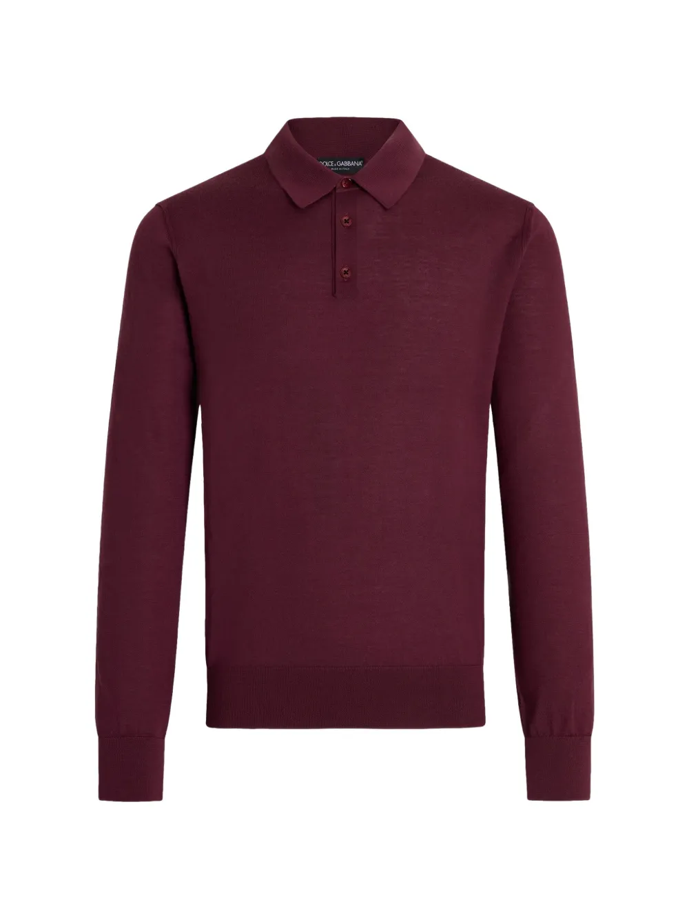 Dolce & Gabbana knit cashmere polo shirt Rood