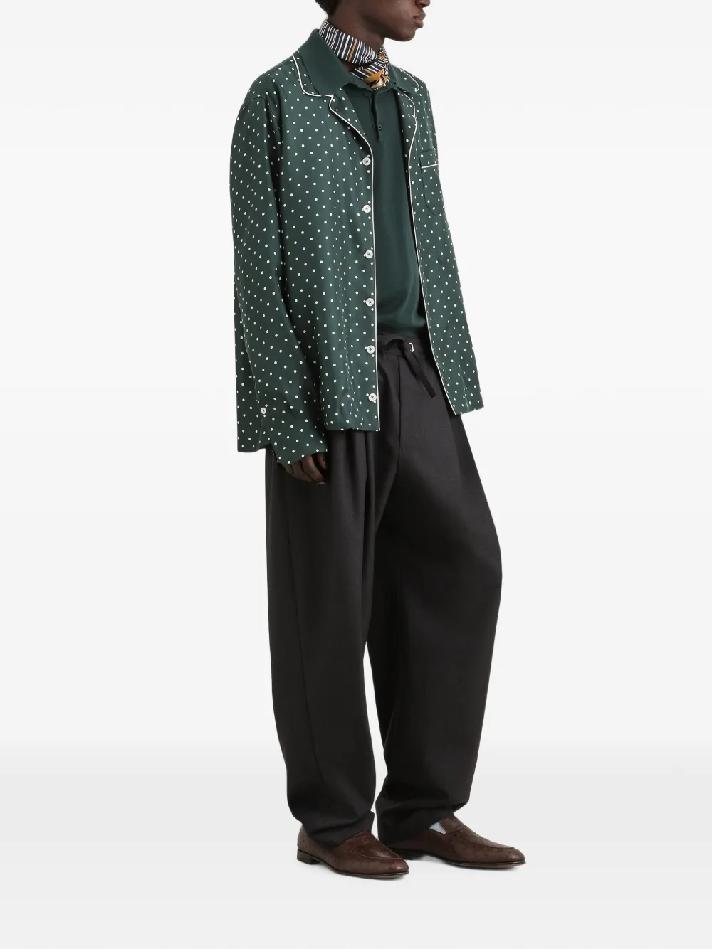 Dolce & Gabbana cashmere polo shirt Groen