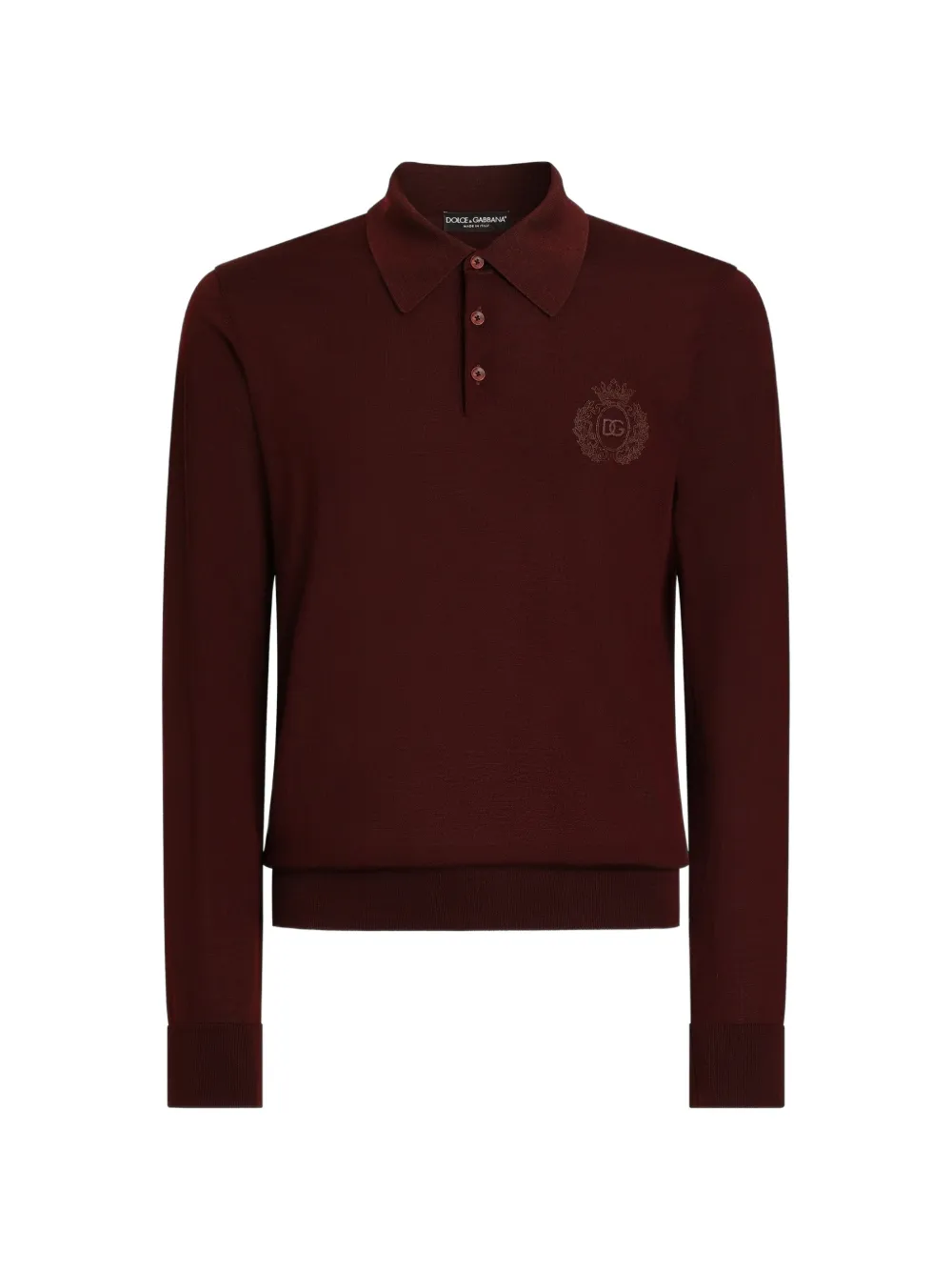 Dolce & Gabbana Polo con ricamo - Viola