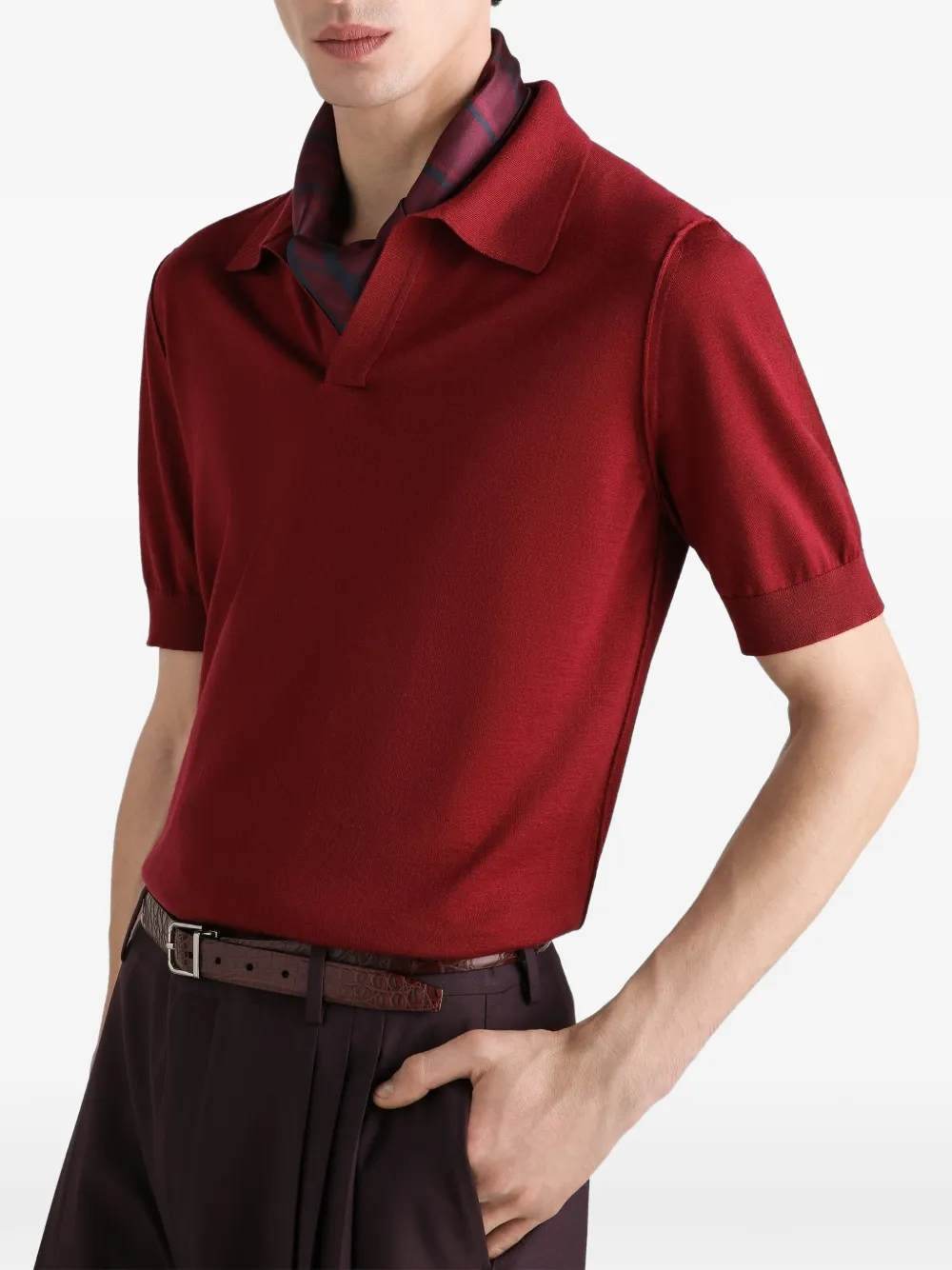 Dolce & Gabbana Kasjmier poloshirt Rood