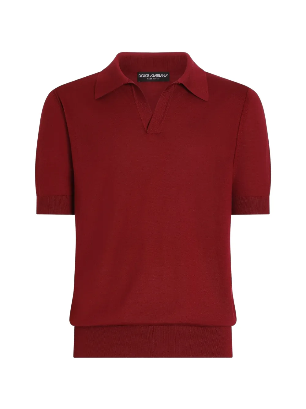 Dolce & Gabbana Top con scollo a V - Rosso