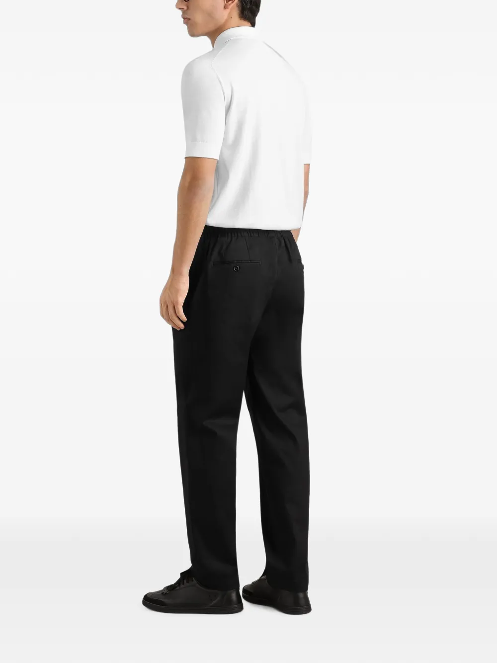 Dolce & Gabbana Wollen poloshirt Zwart