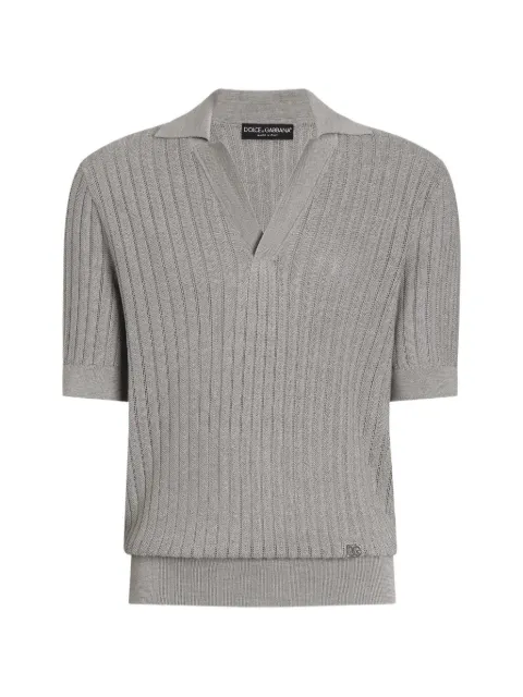 Dolce & Gabbana silk polo shirt