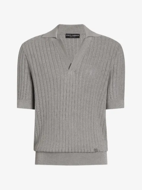 Dolce & Gabbana silk polo shirt